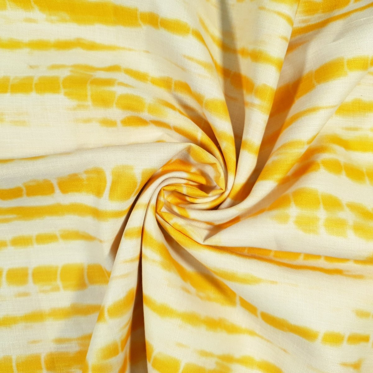 Unstitched Yellow Shibori Print Kurta Pyjama