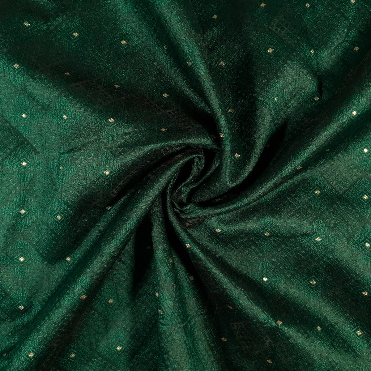 Unstitched Green Patola Zari Kurta Pyjama