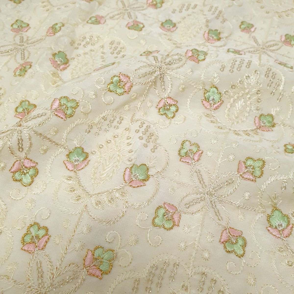 Unstitched Lemon Embroidery Bundi Kurta Set
