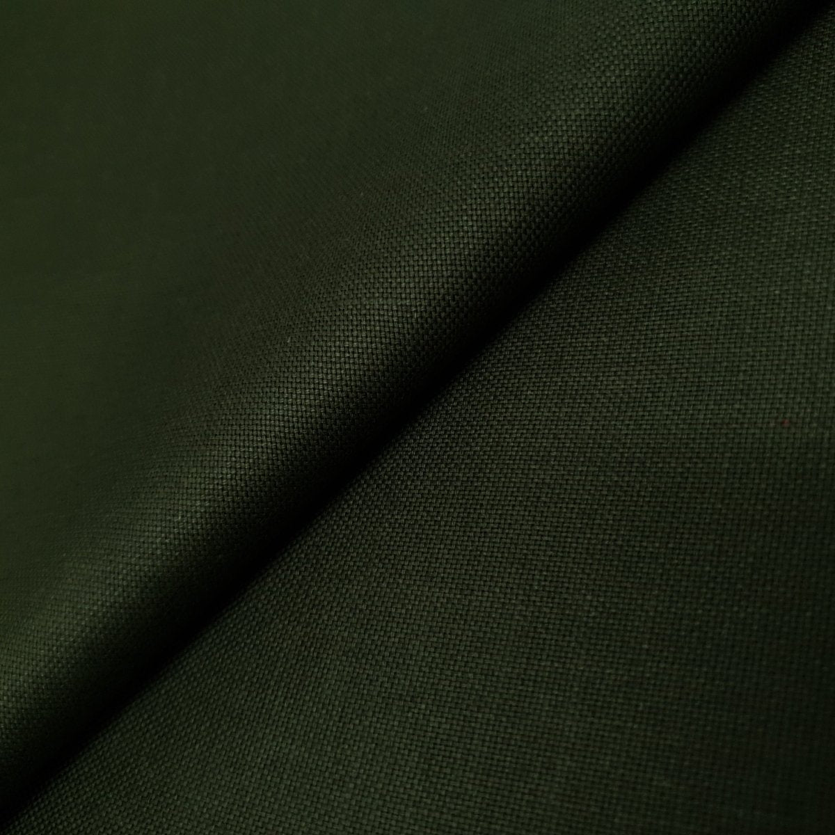 Unstitched Cotton Linen Dark Green Kurta Pyjama