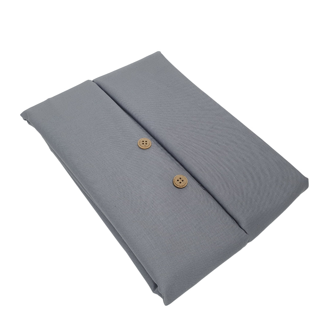 Unstitched Cotton Linen Grey Kurta Pyjama