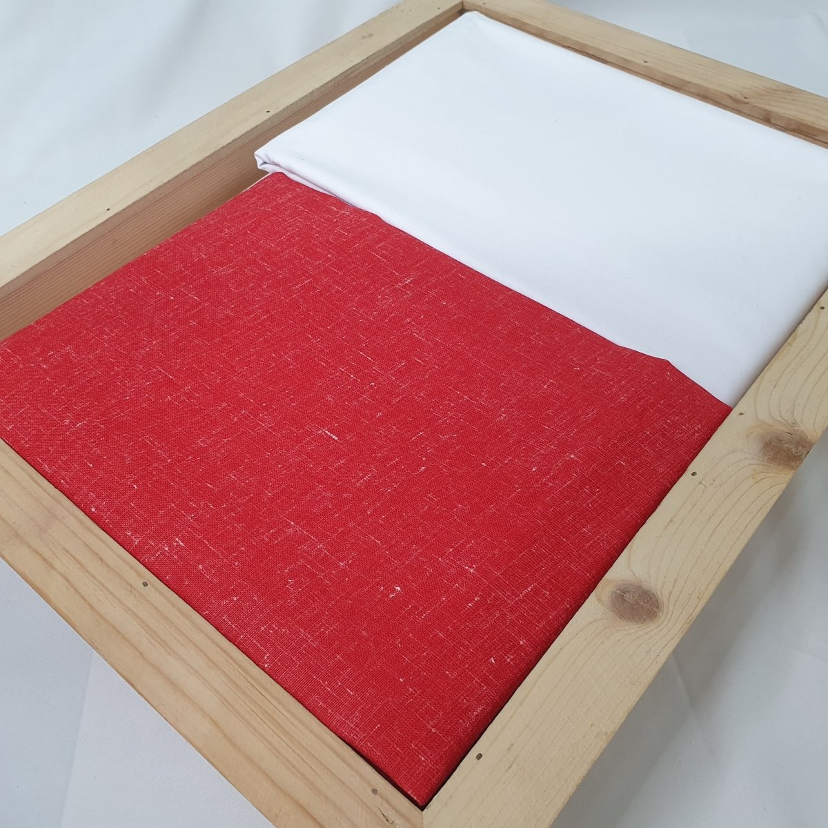 Kurta Set - Kurta Pyjama (Red) - Unstitched - Dakshina Store