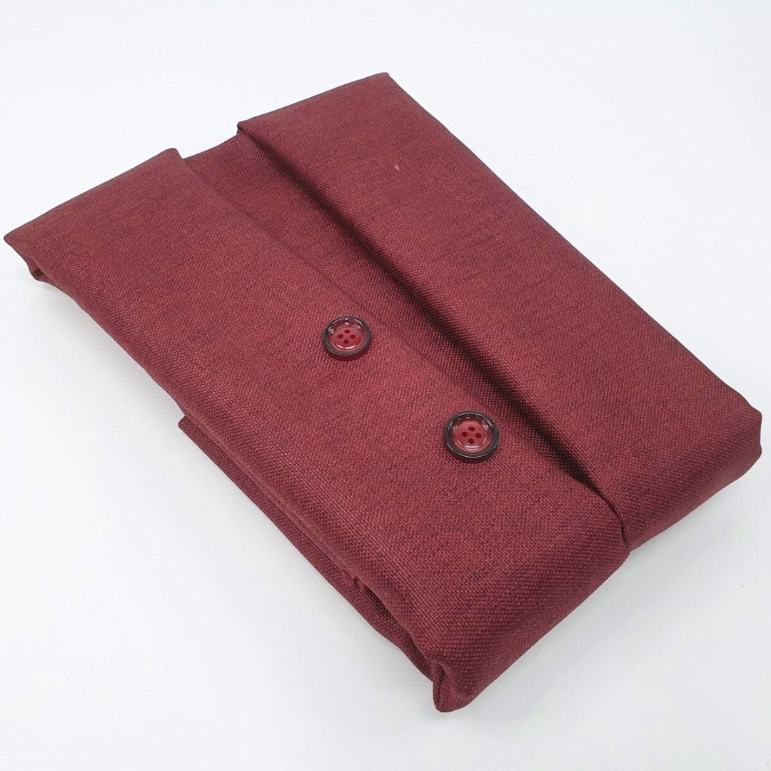 Unstitched Maroon Classic Bundi Jacket