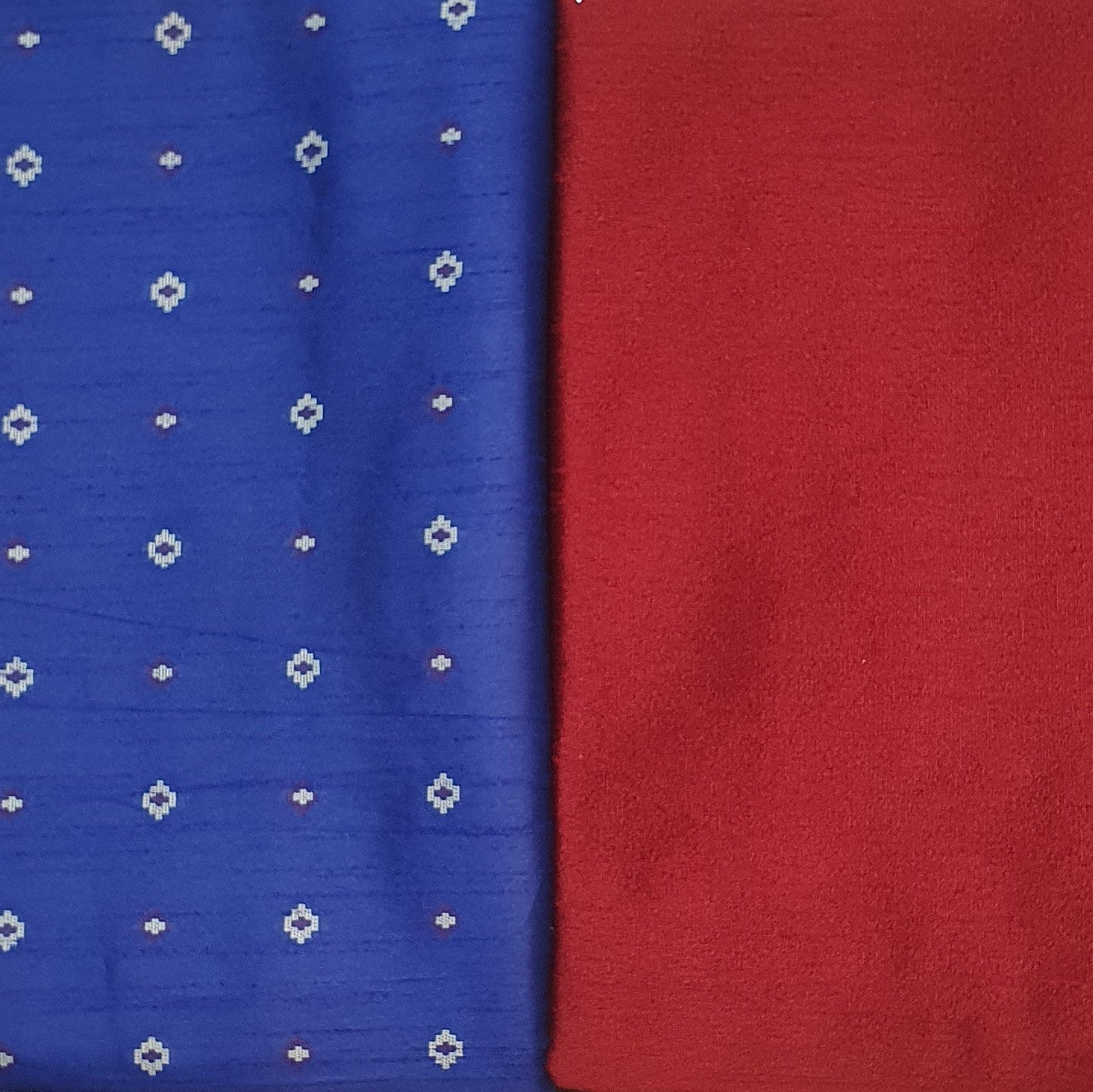Kurta Set - Royal Blue Colour Butti Kurta Maroon Pyjama - Dakshina Store
