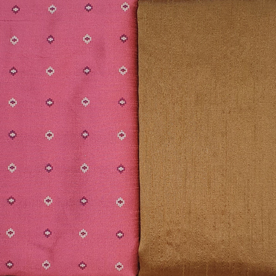 Kurta Set - Pink Colour Butti Kurta Chikoo Pyjama - Dakshina Store
